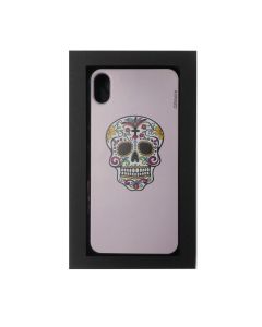Funda para iPhone XR Calavera Rosa