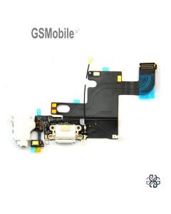Flex conector de carga iPhone 6G Blanco