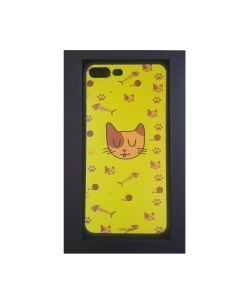 Funda para iPhone 7 Plus Mundo Felino Amarillo
