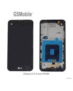 Pantalla completa Original para LG K500N X Screen Negro