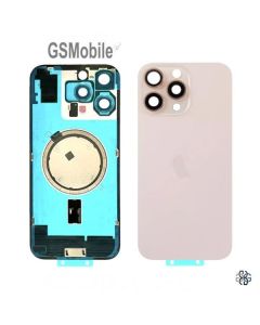 Tapa trasera + Soporte de metal para iPhone 16 Pro Max - Dorado