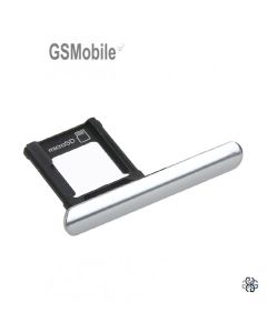 Tapa lateral Sony Xperia Xz Premium Original Plateado DUAL