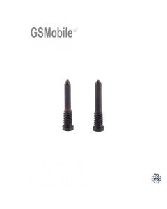 Juego de 2 tornillos externos iPhone X Negro